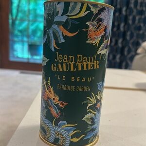 Jean Paul Gaultier Le Beau Canister with Dragon and Floral Design “Le Beau”